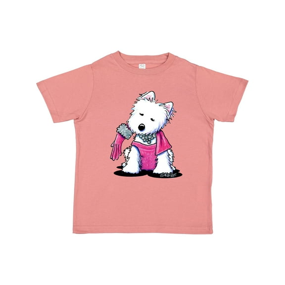 Inktastic Material Girl Westie Dog Girls Toddler T-Shirt