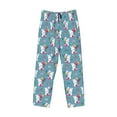 thumbnail image 4 of Xecao Rabbit And Rainbow Men's Straight Lounge Pajama Pants: The Ultimate in Comfortable Sleepwear, 4 of 9