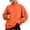 Orange, variant on Kezqiaxn Womens Crewneck Sweatshirt Fashion Long Sleeve Fall Casual Pullover Tops with Pockets Sweatshirts for Women