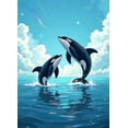 thumbnail image 4 of LUUFILx Whale Ocean Scene Backdrop for Photography Party Banner Water Decor Event Background Beach Theme Party Supplies Birthday Photography Props, 4 of 8