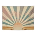 thumbnail image 5 of PRATYUS Boho Sun Tapestry Wall Hanging, Retro 70s Abstract Rainbow Aesthetic Sunrise Vintage Tapestries for Bedroom Living Room  Painting, 5 of 6