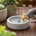 thumbnail image 5 of Pumice Bird Feeding Bowl with Beak Grinding Function, Natural Stone Food Dish for Parakeet Cockatiel Conure, 5.91 x 1.57 in, 5 of 7
