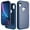 Navy + Blue, variant on Apple IPhone XR Heavy Duty Defender Case, Dteck Hybrid Rugged Shockproof Cover For iPhone XR,Navy + Blue