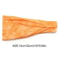 thumbnail image 4 of Sonducket Diadema para correr Tie Dye Fitness Yoga Lazos para el cabello Bandas para el sudor Accesorios atléticos al aire libre Regalos de Karate para Accesorio para el cabello Naranja Sonducket AP008818-10, 4 of 6