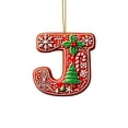 thumbnail image 1 of Binwennn Decorative Easter Eggs Large Centerpieces for Wedding Table 26 Pieces Red Letters Christmas Tree Decorations Candy Cane Letters With Berry Pattern Mini Alphabet Hanging Ornaments, 1 of 4