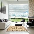 thumbnail image 6 of Ahgly Company Indoor Square Abstract Sun Yellow Abstract Area Rugs, 5' Square, 6 of 6