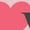 HEATHER PINK, variant on Instant Message - Retro Love Heart Toddler Short Sleeve Graphic T-Shirt