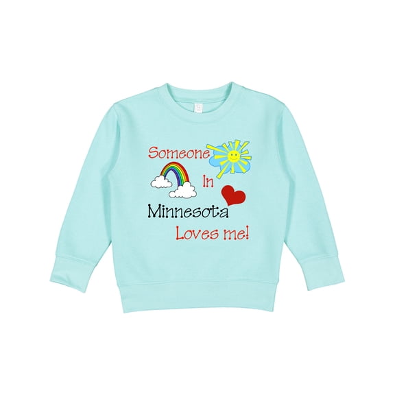 Inktastic Someone in Minnesota Loves Me Toddler Sweatshirt