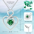 thumbnail image 4 of Infinity Heart Pendant, Birthstone Personalized Necklace Pendants, 925 Silver, 4 of 6