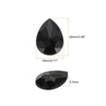 thumbnail image 2 of Uxcell 50PCS Flat Back Acrylic Teardrop Gems 18x25mm Artificial Rhinestones for DIY Crafts Bead Black, 2 of 4