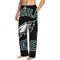 thumbnail image 2 of Eagles Football Team Men's Autumn And Winter Home Print Long Pajama Pants With a Pocket on Each Side and fan Pattern Custom Style, 2 of 9
