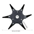 thumbnail image 6 of Trimmer Blades For Weed Eater | Five-leaf Weed Eater Head | Rotary Weed Brush, Joint Twist Knot Steel Wire Wheel Brush, Disc Trimmer Head For Garden, 6 of 9