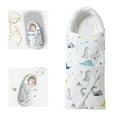 thumbnail image 2 of Baby Swaddle Wrap Sleep Sack Head Protecting Blanket Soft Comfortable Breathable Swaddling, 2 of 7