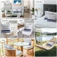 thumbnail image 6 of Abstract Stripe Outdoor Pillow Covers Set of 2 Classic Navy Blue Lines Art Waterproof Throw Pillow Case Decorative Square Cushion Cover for Patio Couch Garden Balcony, 20"x20", 6 of 9