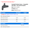 thumbnail image 2 of Camshaft Position Sensor - Compatible with 2009 - 2016 Audi A4 Quattro 2010 2011 2012 2013 2014 2015, 2 of 2