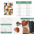 thumbnail image 4 of Orange Modern Geometric Tie Up Curtain Valance for Window,Adjustable Rod Pocket Window Curtains Shades,Abstract Watercolor Semicircle Light Filtering Valance Drapes for Living Room Bedroom 34"x45", 4 of 9