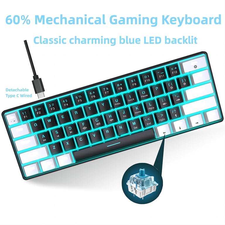 HXSJ V900 RGB Mechanical Gaming Keyboard - 61 Keys - High-Quality
