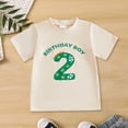 thumbnail image 2 of Staki Boys Shirts Toddler Short Sleeve Cotton T-Shirts Boys Summer Clothes Crew Neck Tops for Kids 2T 3T 4T Light Pink,1-2 Years, 2 of 7