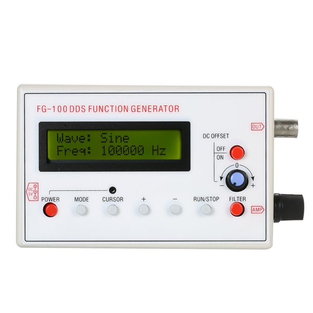 Gwong Electrónica 1HZ-500kHz DDS SIGNA FUNCIONAL SINE SIN SIN STRANCE TRIANGLE FRECUENCIA Generador de frecuencia