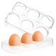 thumbnail image 3 of 4 piezas Bandejas para huevos para refrigerador Soportes transparentes para huevos Estantes de plástico para huevos para refrigerador, 3 of 4