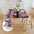 thumbnail image 2 of HAOXIT Fall Tablecloth Spotted Print Table Cloth Square Black and White Red Pink Fabric Kitchen Table Decorations Dinner Parties Fall Indoor Or Outdoor Decor 46*46, 2 of 8