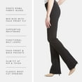 thumbnail image 3 of Fishers Finery Women's Ecofabric Ponte Knit Bootleg Dress Pant with Belt Loops (Black, S), 3 of 6