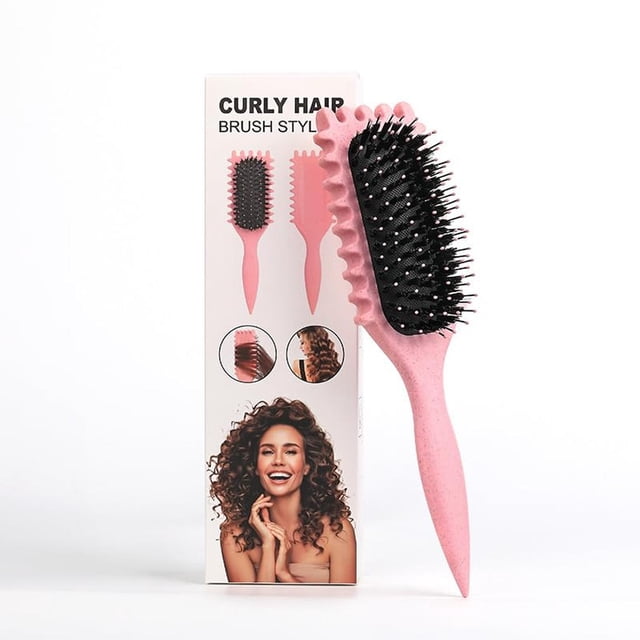 Cepillo Para Cabello Rizado Para Mujeres,Bounce Curl Brush,Cepillo Para Rizos,Cepillo Cabello Rizado