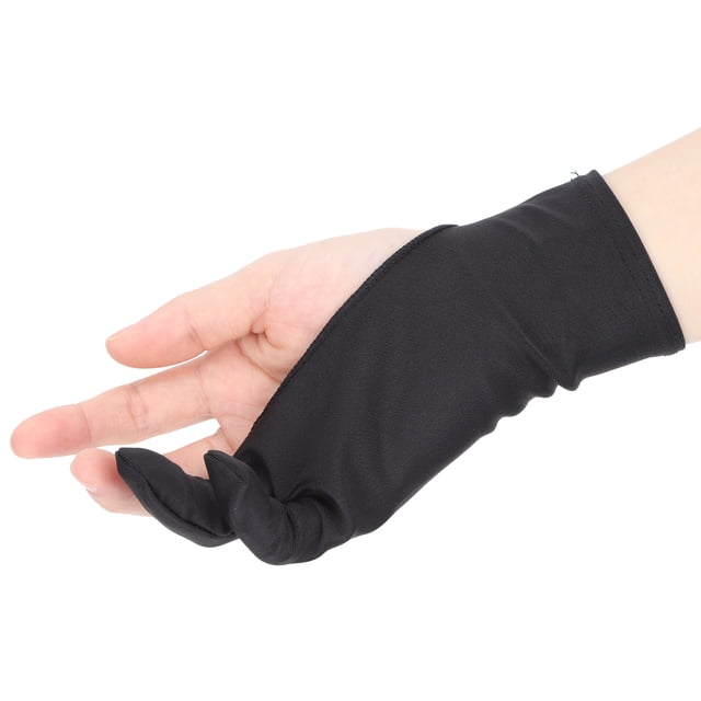 2 guantes para pintar con los dedos, para escribir bocetos, pantalla electrónica, antideslumbrantes, antisudor y antisuciedad (M)