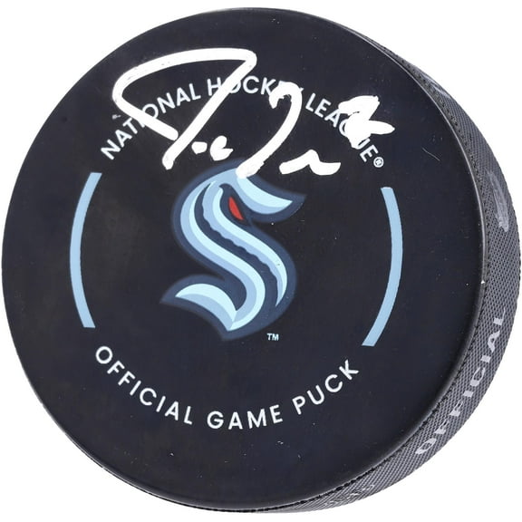 Jordan Eberle Seattle Kraken Autographed Official Game Puck - Fanatics Authentic Certified