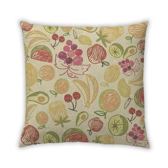 Ahgly Company Outdoor Square Contemporary Throw Pillow, 18 inch by 18 inch