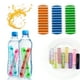 thumbnail image 1 of Paquete de 3 bandejas largas para palitos de hielo con tapa | Moldes rectangulares de silicona reutilizables para cubitos de hielo, ideales para botellas deportivas y botellas de agua de boca, 1 of 9