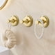 thumbnail image 4 of Fiudx Gancho de Aleación para Ropa, Elegante Diseño Dorado, Gran Capacidad de Carga, Fácil Instalación Sin Dejar Rastro, Duradero y Resistente a La Oxidación, Elegante Decoración para El Hogar, Ideal, 4 of 5