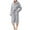 Gray, variant on SwiftWear Women's Hooded Coral Fleece Fluffy Bathrobe Winter Plush Robe with Pockets, Soft Absorbent Spa Robe Cozy Loungewear and Bathroom Use​, Green