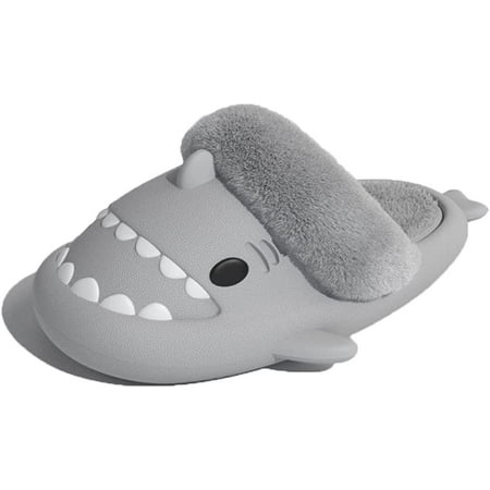 

OSLEIMen s and Women s Shark Slides Cloud Slippers Summer Novelty Open Toe Slide Sandals Anti-Slip Beach Pool Shower Shoes with Cushioned Thick Sole