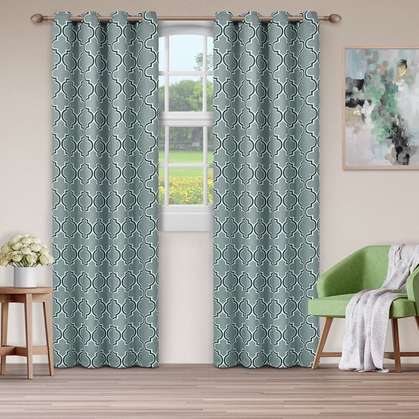 Bohemian Trellis Blackout 2 Panel Curtains