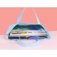thumbnail image 5 of Portable A4 Zipper Document Bag Folder Pouch Lightweight Business Briefcase Bag Office File Bag Storage Organiser (Blue), 5 of 5