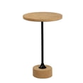 thumbnail image 5 of JONATHAN Y Calix 23.5" Contemporary Minimalist Metal/Cork Round End Table, Light Brown/Black, 5 of 8