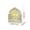 White_A, variant on COM1950s Wooden Eid Mubarak Decoration, Led Lighted Castle Ornament for Ramadan Home Decor, Hanging Wood Art for Wall, Islamic Holiday Gift, White Finish