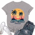 thumbnail image 1 of Gulf of Mexico Shirt: Waves, Sun, and Style Light Gray 3X, 1 of 7