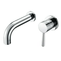 SUMERAIN Wall Mounted Bathtub Faucet, Chrome Single Handle Tub Faucet