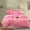 Pink, variant on MorroMorn Fluffy Comforter Duvet Cover Set, 5 Pcs Bedding Sets Faux Fur Plush Velvet Shaggy Ultra Soft Luxury for Full Queen Size White