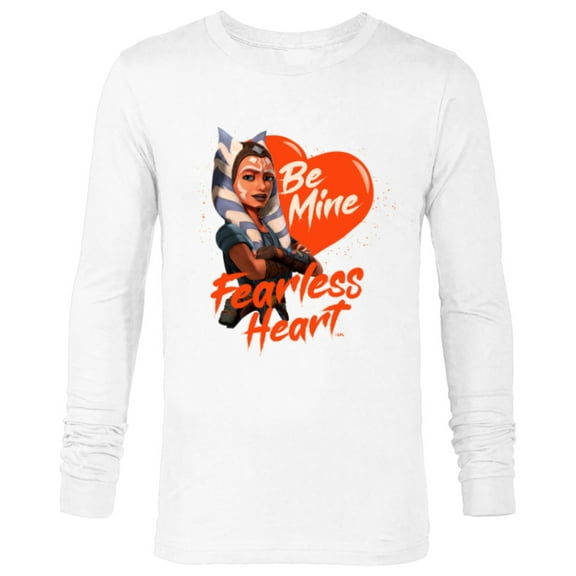 Star Wars Ahsoka Tano Be Mine Fearless Heart Valentine’s Day - Long Sleeve T-Shirt for Men - Customized-White
