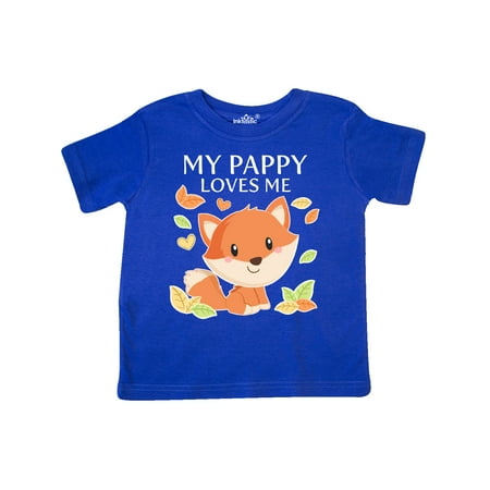 

Inktastic My Pappy Loves Me- little fox Gift Toddler Boy or Toddler Girl T-Shirt