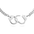 thumbnail image 2 of Bling Jewelry Mens Men's Biker  Rock Necklace Large Chain Handcuff in Black Gold Silver - 20", 2 of 5