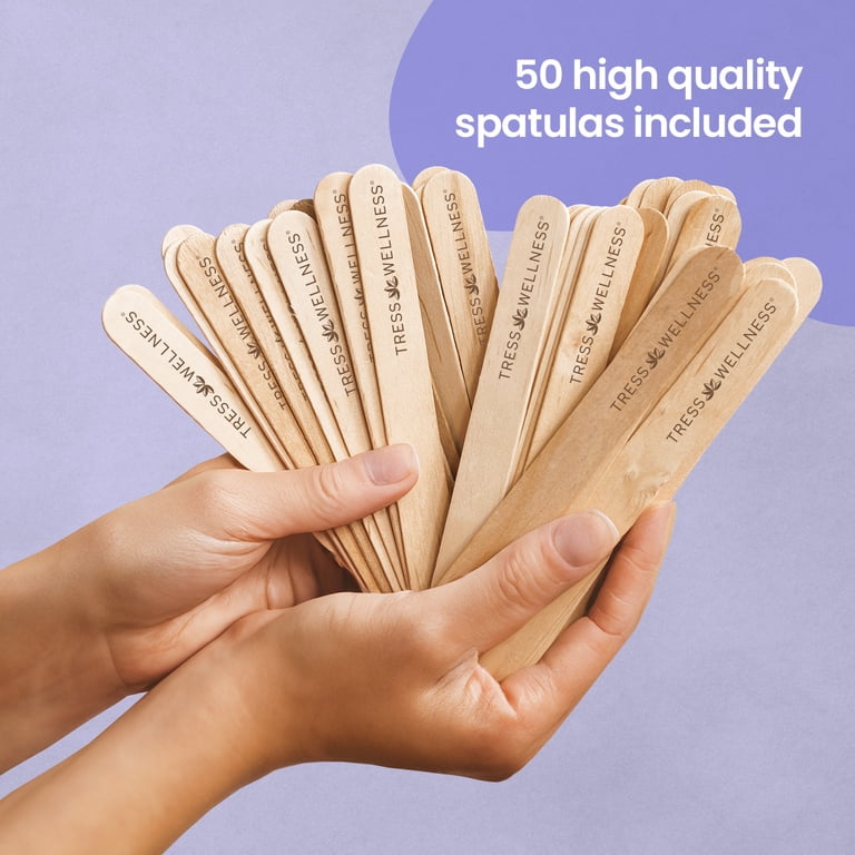 Tress Wellness Wooden Disposable Hair Removal Wax Applicator