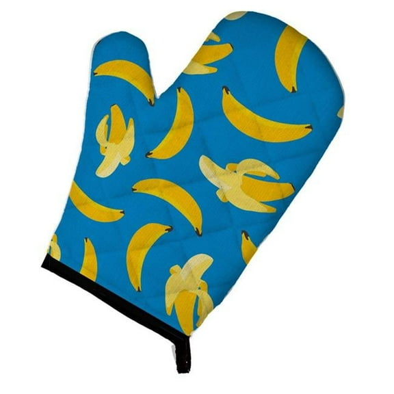 Bananas on Blue Oven Mitt