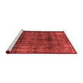 thumbnail image 2 of Ahgly Company Machine Washable Indoor Rectangle Abstract Red Modern Area Rugs, 4' x 6', 2 of 4