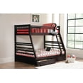 thumbnail image 2 of Ashton 2-drawer Wood Twin Over Full Bunk Bed Cappuccino, 2 of 6