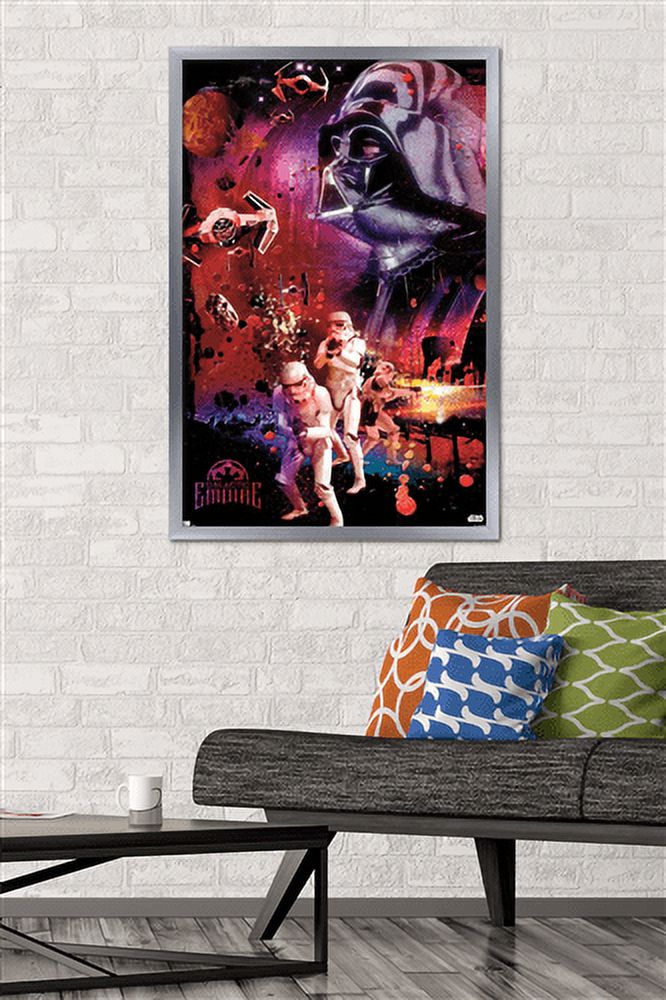 Star Wars: Empire Strikes Back - Empire Wall Poster, 22.375" x 34", Framed