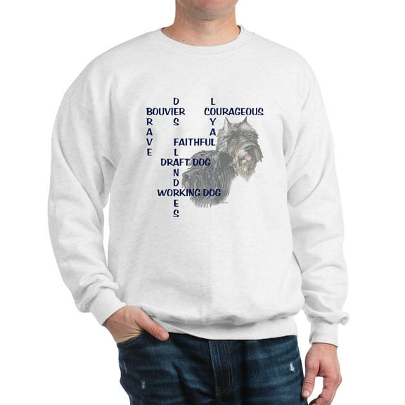 CafePress - BOUVIER CROSSWORD Sweatshirt - Crew Neck Sweatshirt
